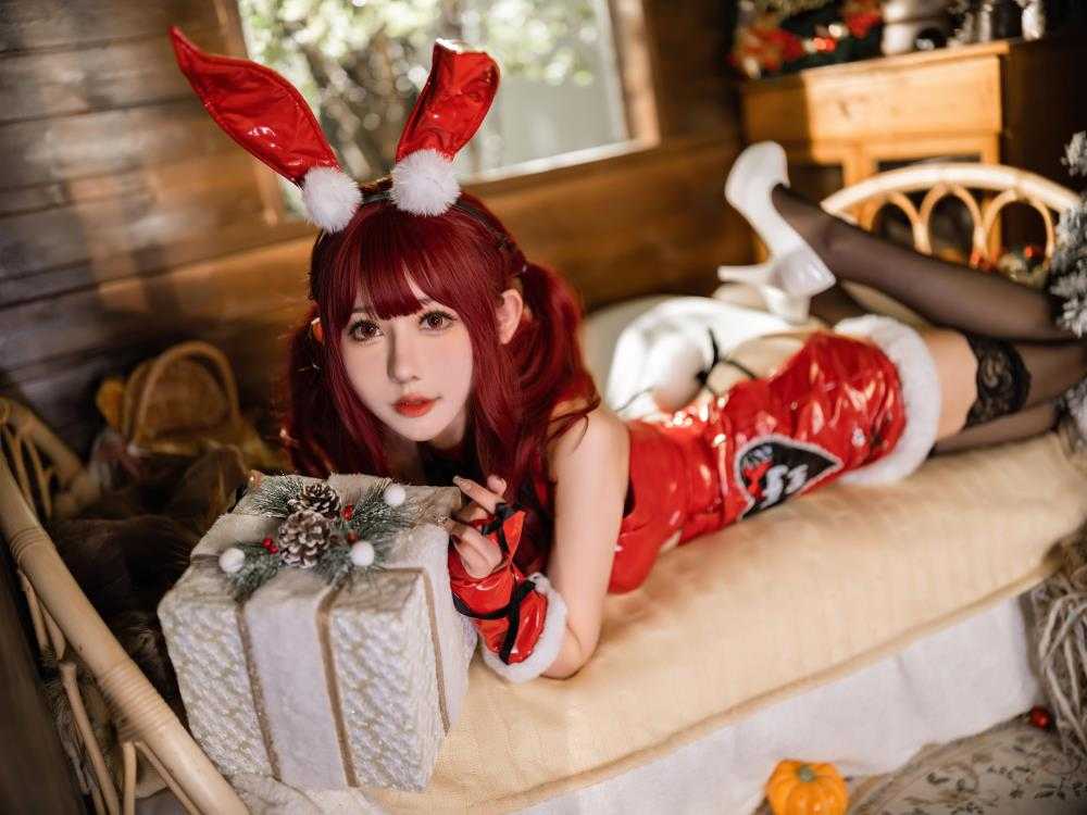 仙女月 - 红色圣诞兔 [32P/840M] 2